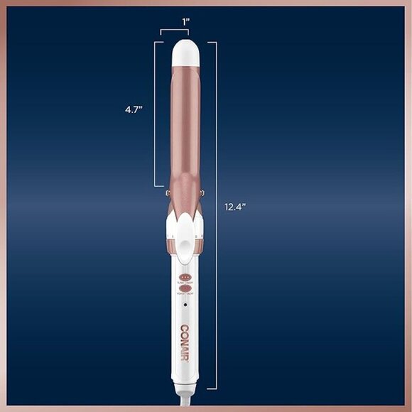 New Conair Double Ceramic 1-Inch Curling Iron - Picture 1 of 4